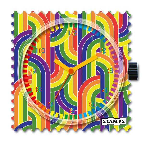 STAMPS Uhr Retro Rainbow